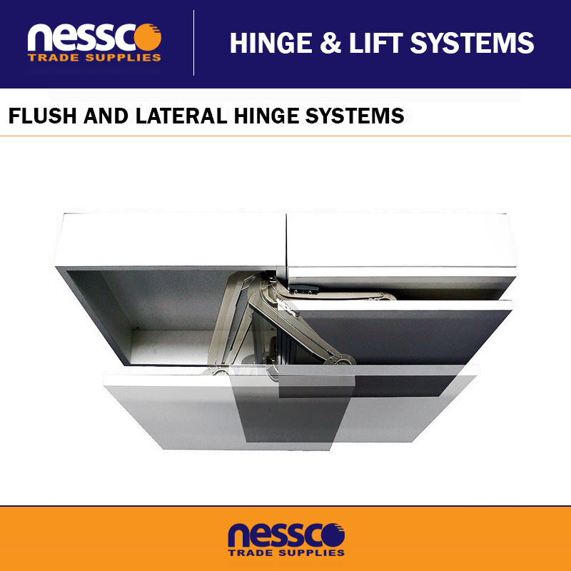 FLUSH AND LATERAL HINGE SYSTEMS